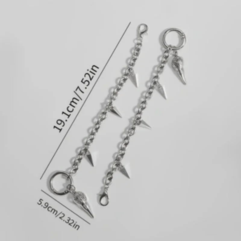 Shoe Chain Decoration, Cross-Shaped Metal Shoe Charm Accessory