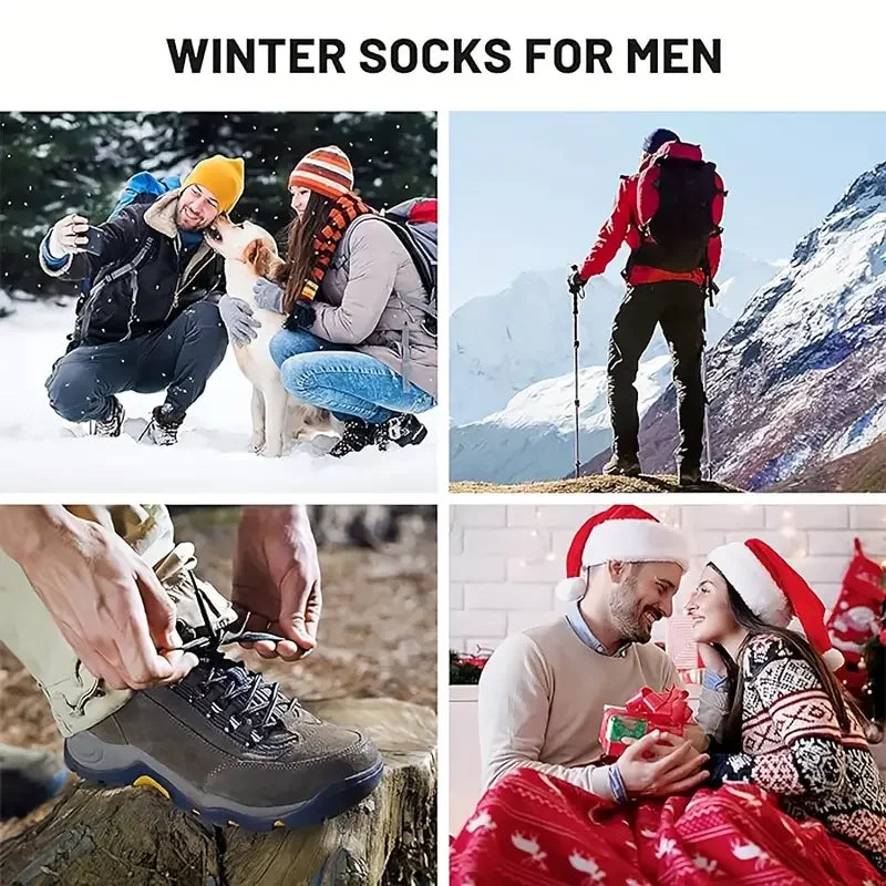 Men’s Winter Socks – Thick Thermal Hiking Socks for Cold Weather