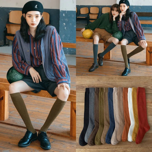 Women’s Thigh High Socks Cotton Warm Long Stockings