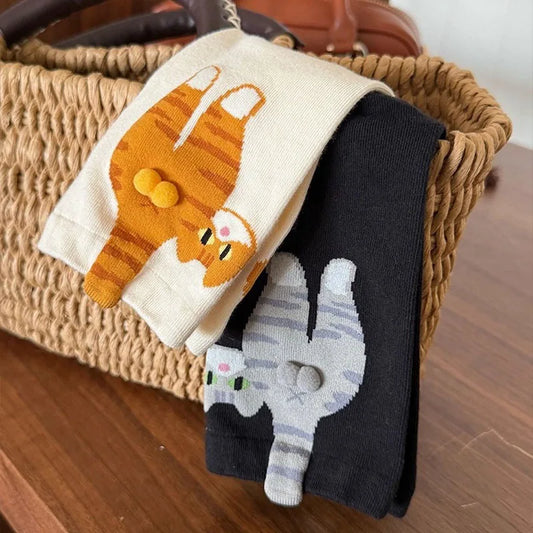 Women's Cat Socks 3D Print Mid-Calf Casual Sleep Socks