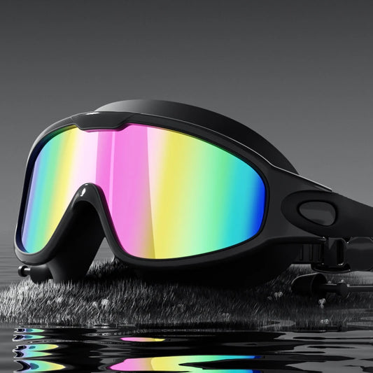 Adult Swimming Goggles with Anti-Fog Wide View and UV Protection