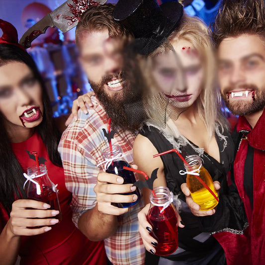 Vampire Fangs Resin Halloween False Teeth with Glue for Cosplay