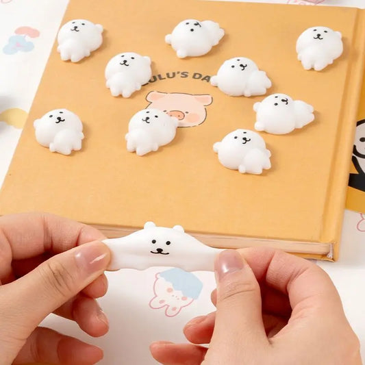 6PCS Bear Stress Relief Toy Set – Cute Squeeze and Fidget Toys