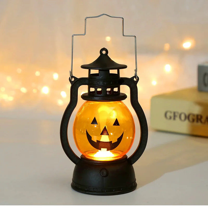 Halloween Pumpkin Lantern LED Hanging Light for Party Decor