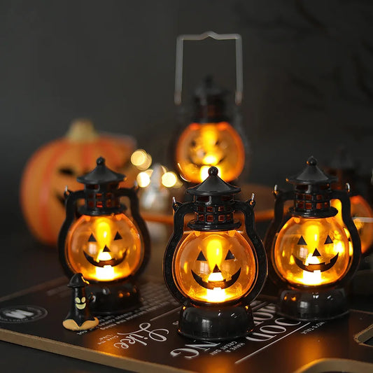 Halloween Pumpkin Lantern LED Hanging Light for Party Decor