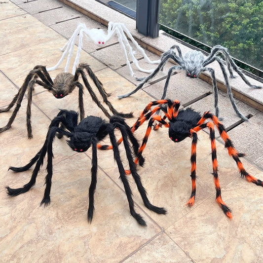 Halloween Spider Decoration Giant Black Artificial Spider Prop