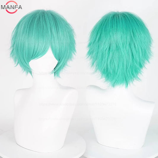 Short Cosplay Wig – 30cm Straight Heat Resistant Synthetic Hair