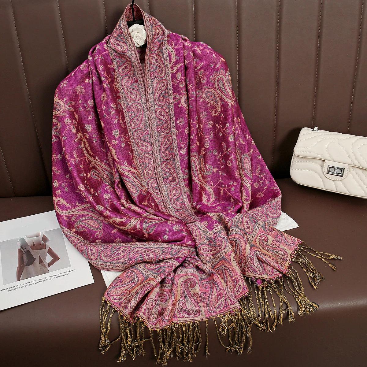 Women's Winter Scarf, Soft Pashmina Shawl Wrap