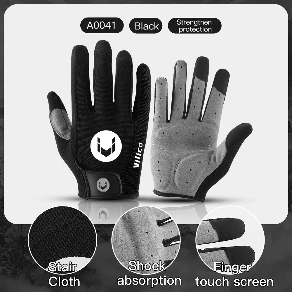 Cycling Gloves Full Finger Touchscreen MTB Road Bike Gloves