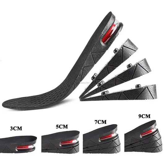 Height Increase Insoles Adjustable Elevator Shoe Lifts 3-9cm