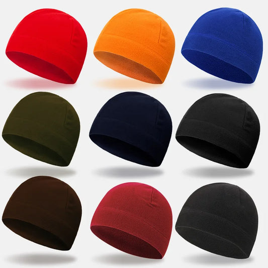 Winter Cycling Beanie Fleece Thermal Helmet Liner Hat