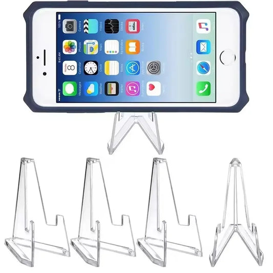 Trading Card Display Stand, Clear Mini Triangle Holder