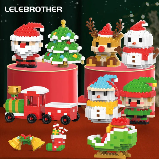 Christmas Micro Building Blocks Set for Kids – Holiday Model