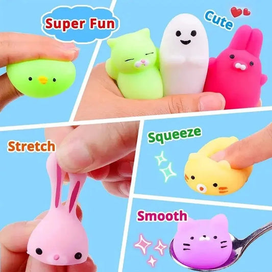20 Pcs Squishy Toys for Kids – Cute Animal Soft Squeeze Set