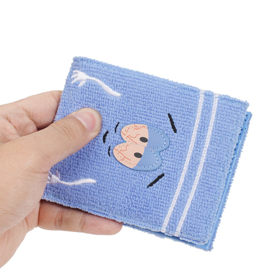 Women's Plush Wallet Soft Fuzzy Coin Purse with Zip Closure