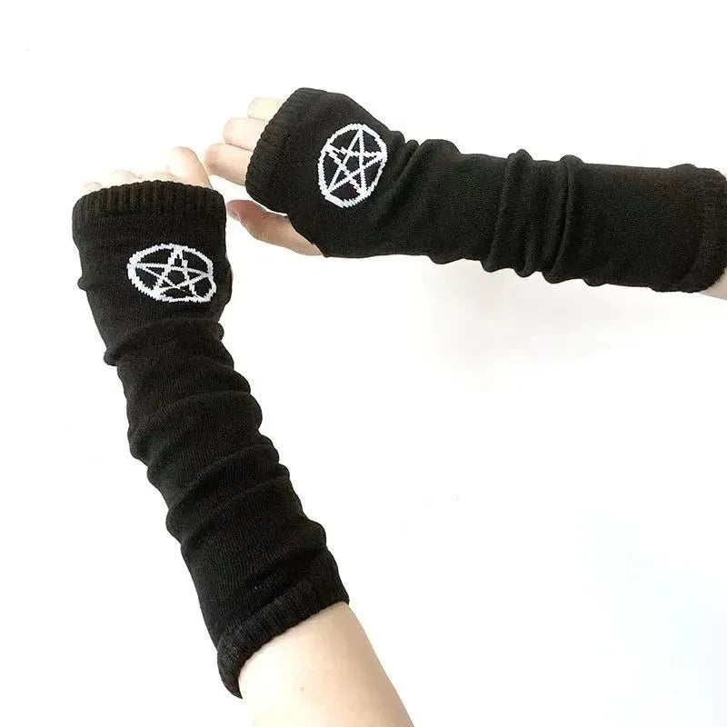 Fingerless Gloves – Long Gothic Arm Warmers for Men & Women