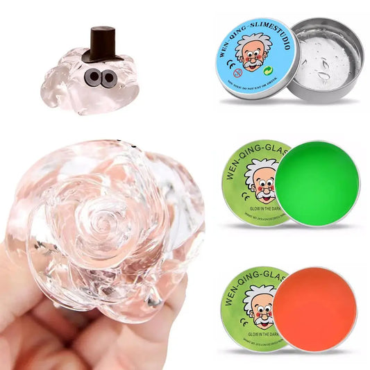 Crystal Clear Non-Newtonian Liquid Stress Putty Sensory Toy