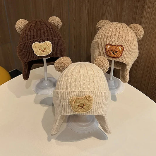 Baby Winter Hat – Warm Knit Bear Ear Hat for Kids