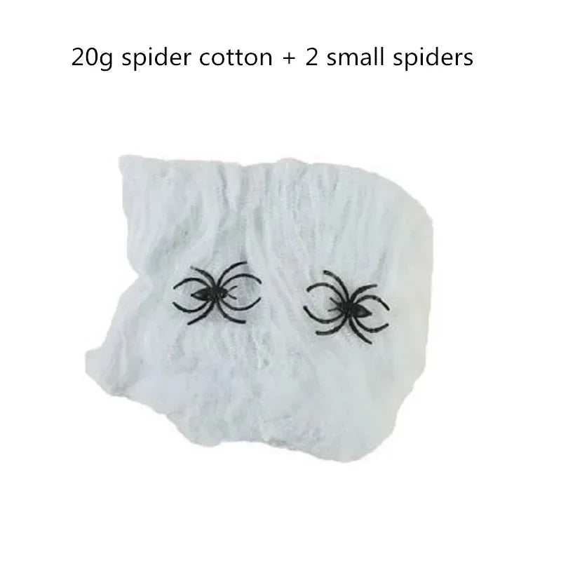 Halloween Spider Decoration, Giant Plush Spider Web Prop