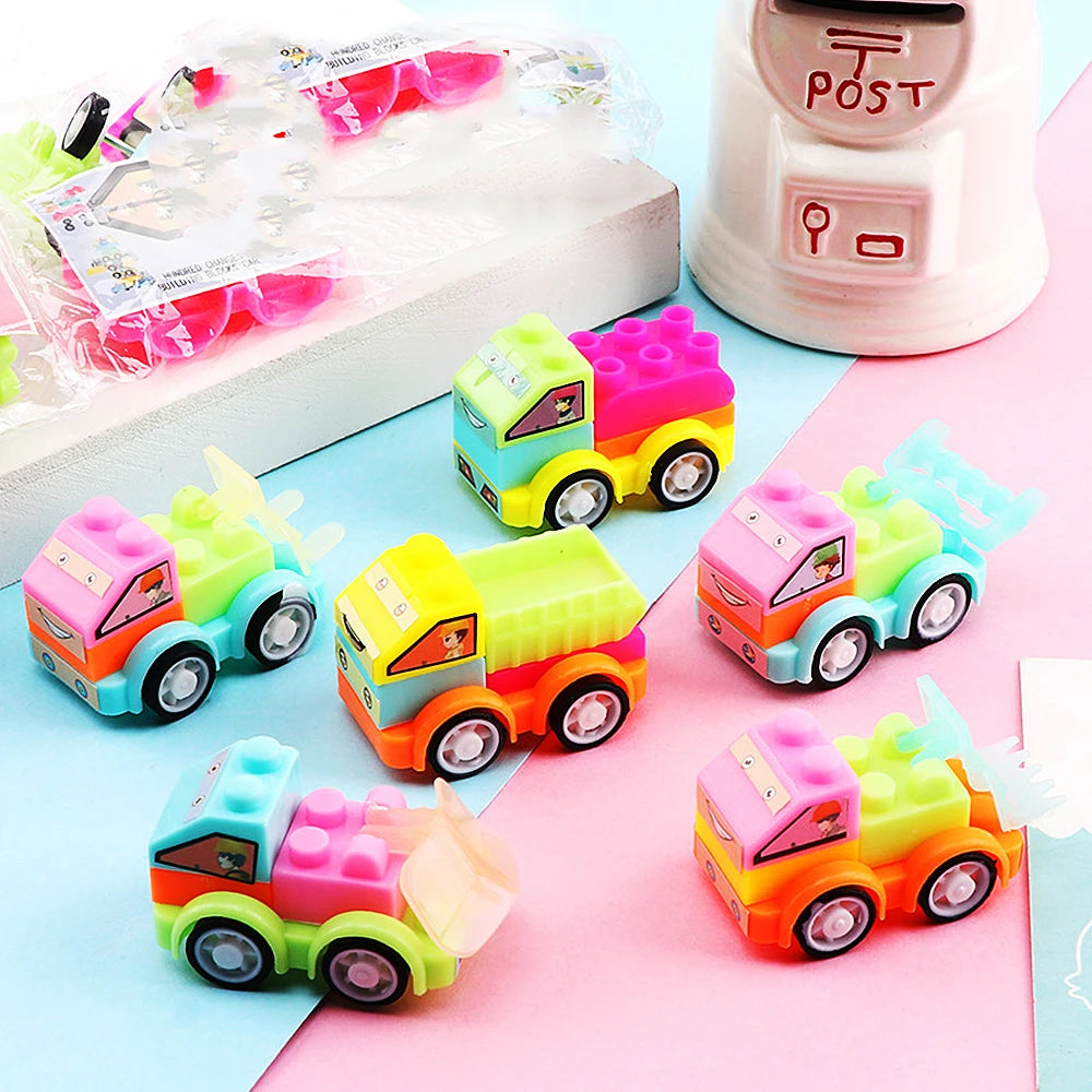DIY Car Building Blocks, 24-Piece Construction Vehicle Toy Set