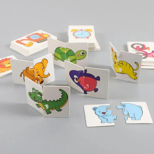 32 Pcs Matching Card Puzzle for Kids – Animal Cognitive Learning Toy