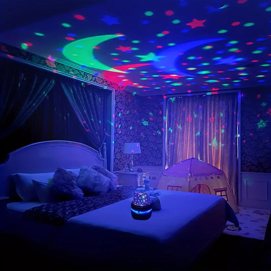 Star Projector Night Light, USB Moon and Star Sky Lamp