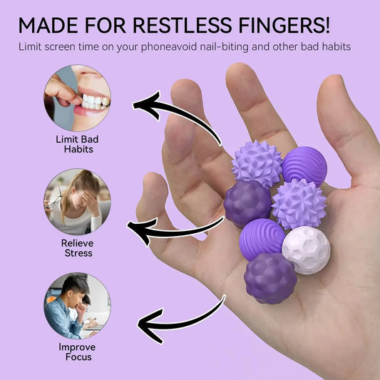 Magnetic Fidget Balls Silicone Sensory Stress Relief Toy