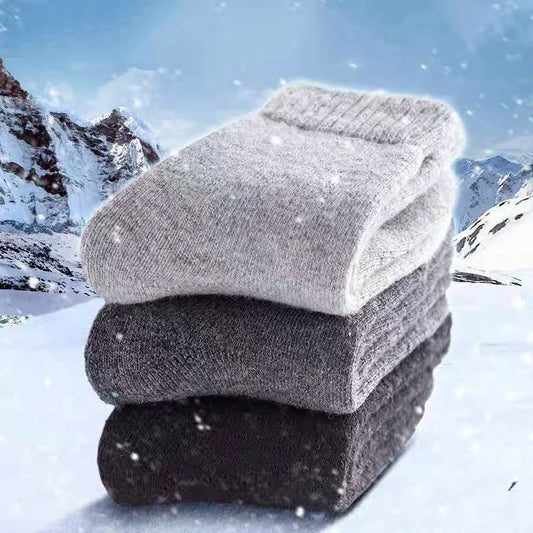 Men's Winter Socks Thick Warm Wool Blend Cold Weather Socks