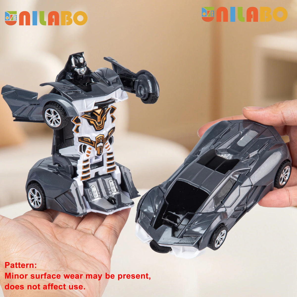 Transformable Robot Car Toy No Battery Educational Toy for Kids