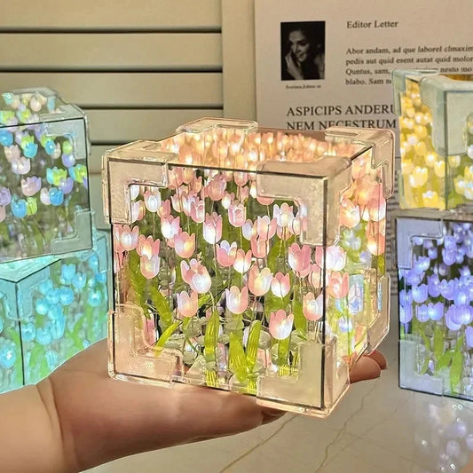 DIY Tulip Night Light Kit Handmade Flower Room Decor