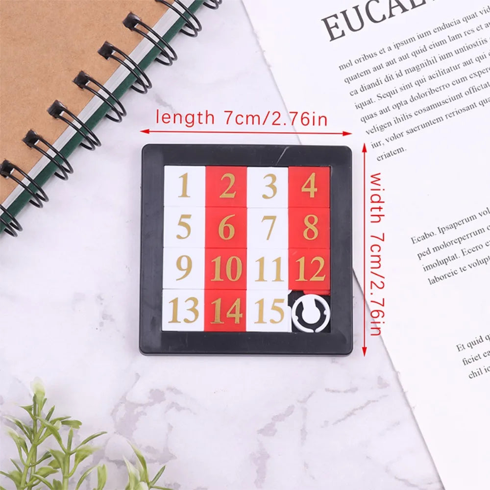 15 Tile Sliding Puzzle Number Game for Kids & Adults
