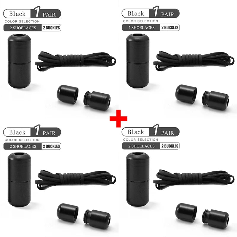 No Tie Shoelaces Elastic Quick Lock Laces for Kids & Adults