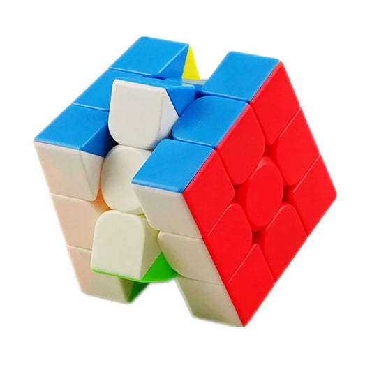 3x3 Speed Cube Stickerless Puzzle for Kids and Beginners