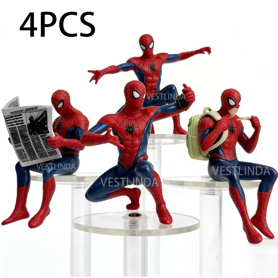Mini Superhero Action Figure 7-9cm Desktop Collectible