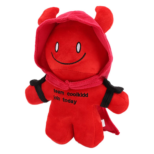 Red Devil Plush Toy 25cm Soft Halloween Cartoon Stuffed Doll