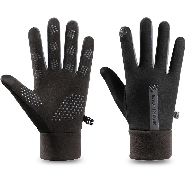Thermal Winter Gloves Fleece Lined Cycling Sports Gloves