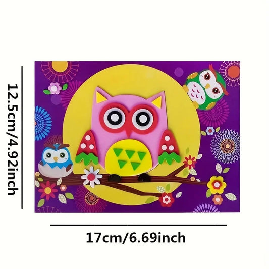 EVA Foam Stickers – 10-Piece Animal DIY Craft Set for Kids