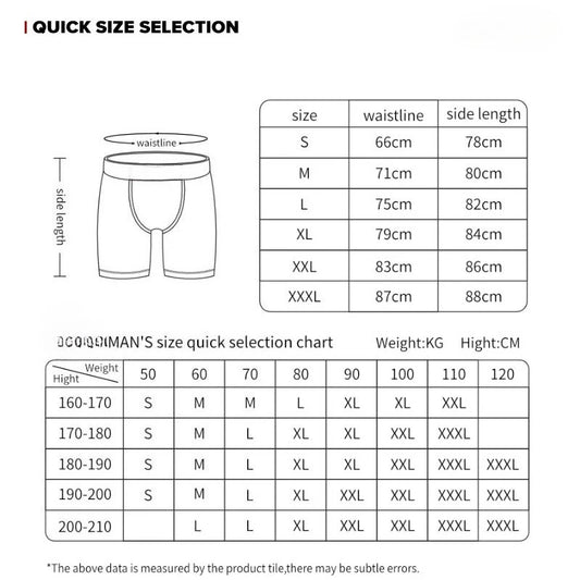 Men's Boxer Shorts Breathable Printed Trunks S-3XL