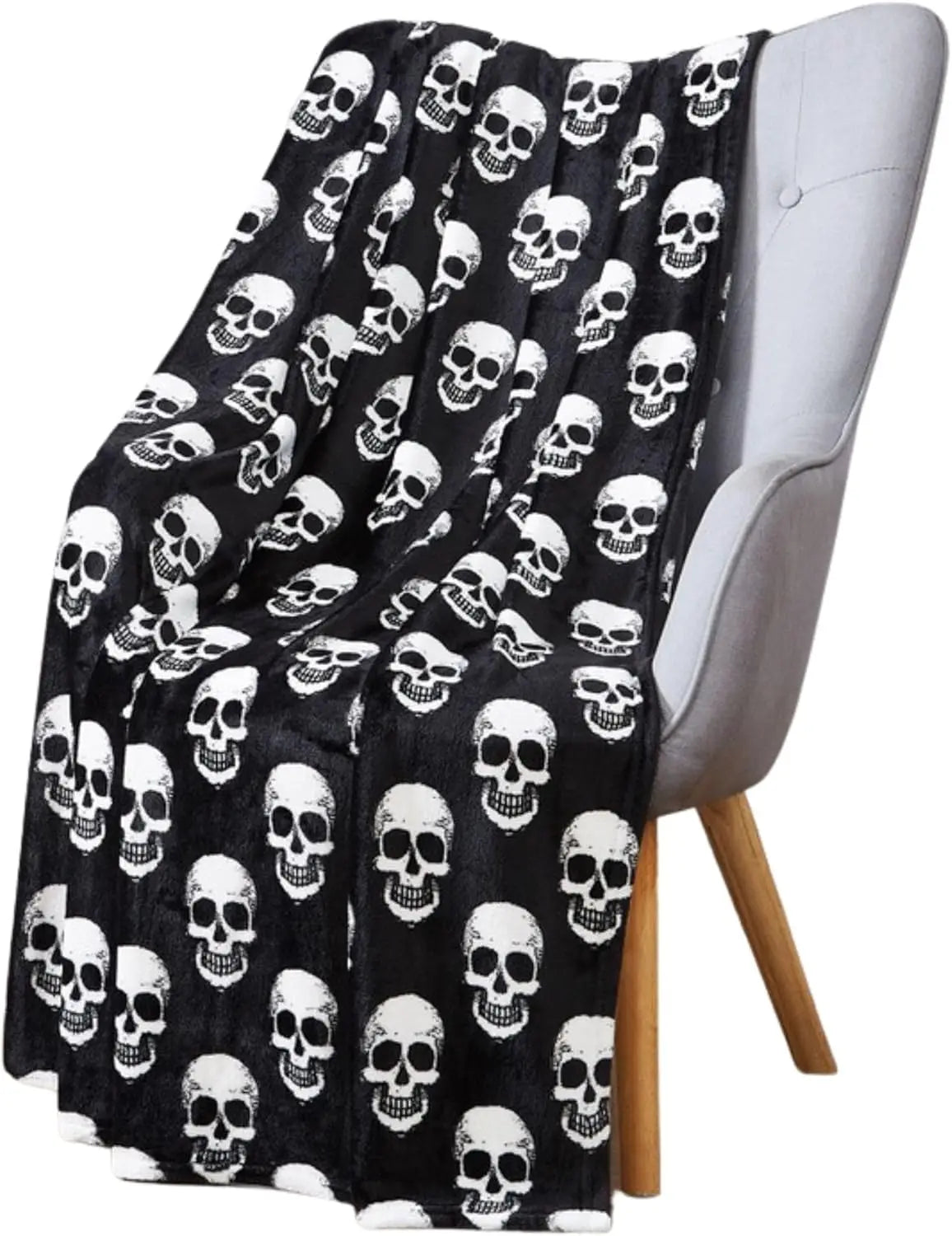 Halloween Bat Blanket, Black Printed Flannel Sofa and Travel Blanket
