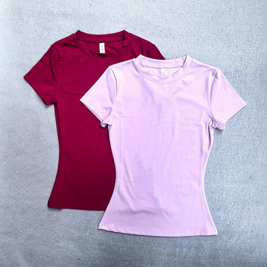 Women's Yoga Top Short Sleeve Workout Crop Top