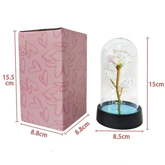 Artificial Rose LED Light Flower for Valentine’s Day Wedding Decor