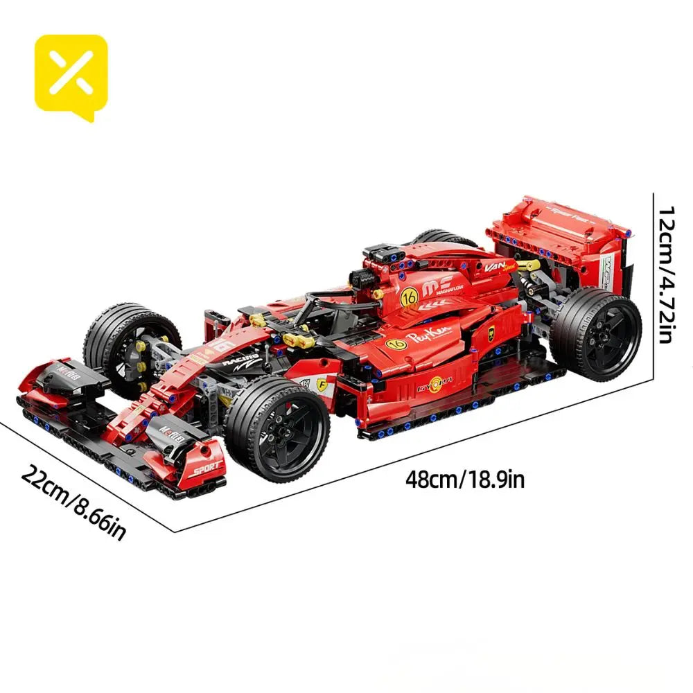 RC Car Building Set Sports Car Model Kit for Kids & Adults