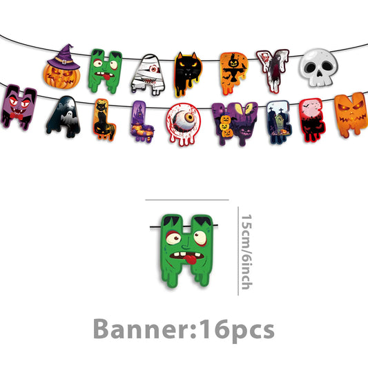 Halloween Ghost Decorations, Party Tableware and Hanging Decor