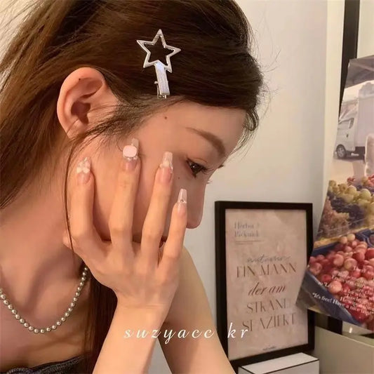 Hair Clips Set 24PCS Silver Metal Star Hairpins for Women
