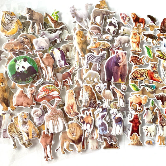 3D Puffy Stickers for Kids – 10 Sheets Animal Stickers