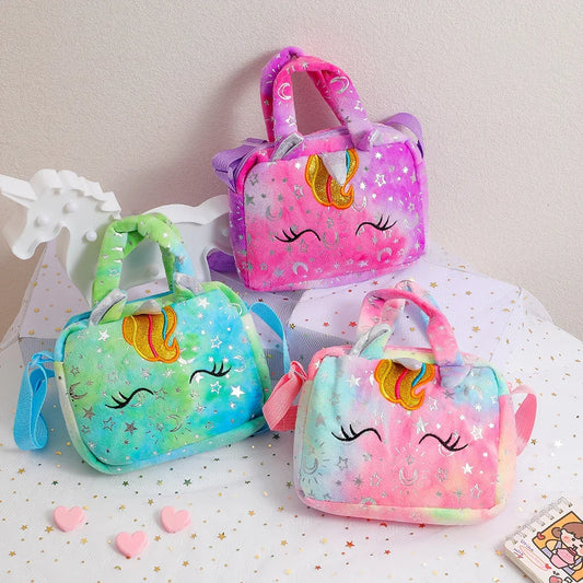 Girls Crossbody Bag Cute Unicorn Purse for Kids