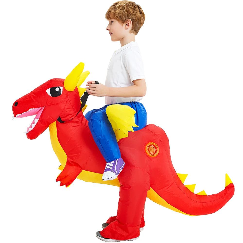 Kids Inflatable Dinosaur Costume – Halloween Party Dress-Up