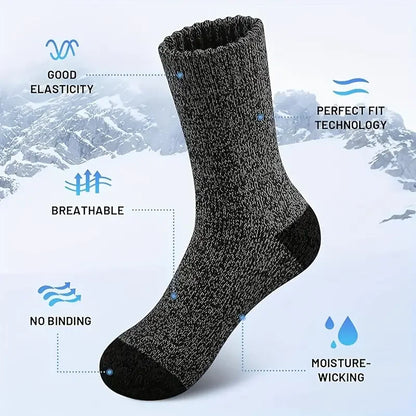 Men’s Winter Socks – Thick Thermal Hiking Socks for Cold Weather