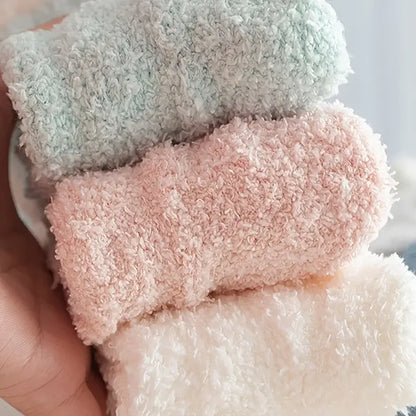 Women’s Winter Socks Thick Fleece Lined Warm Floor Socks 5-Pair
