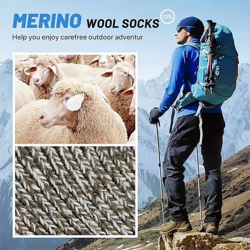 Men’s Winter Socks – Thick Thermal Hiking Socks for Cold Weather